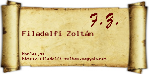 Filadelfi Zoltán névjegykártya